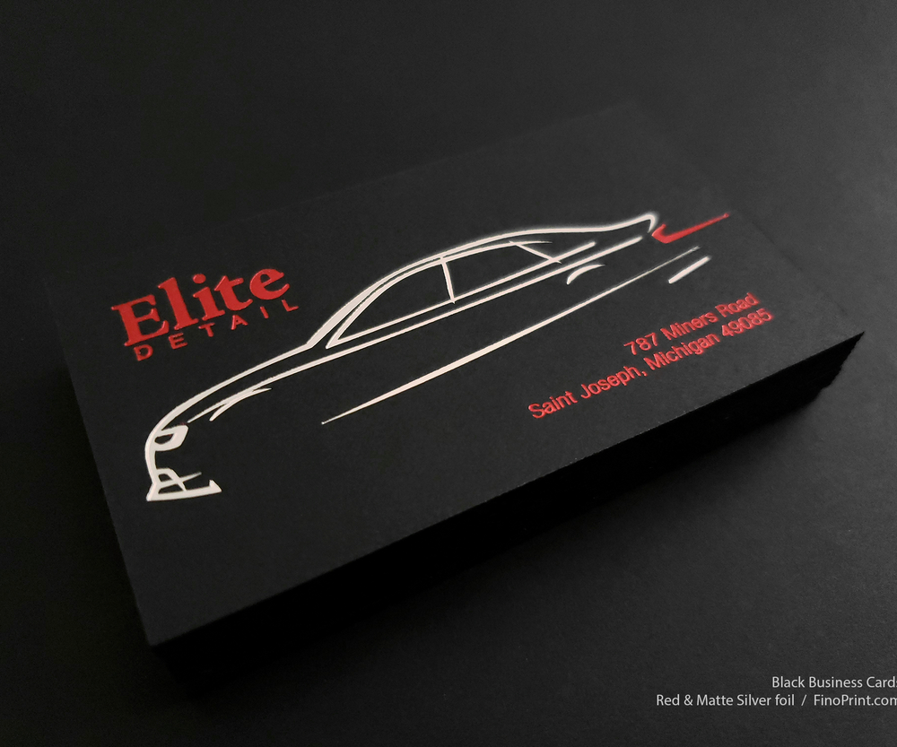 Elite Detail - Black Business Card Elite Detail - Black Business Card