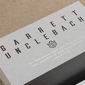 DUPLEX BUSINESS CARDS