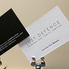 DUPLEX BUSINESS CARDS