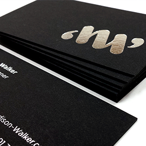 BLACK BUSINESS CARDS