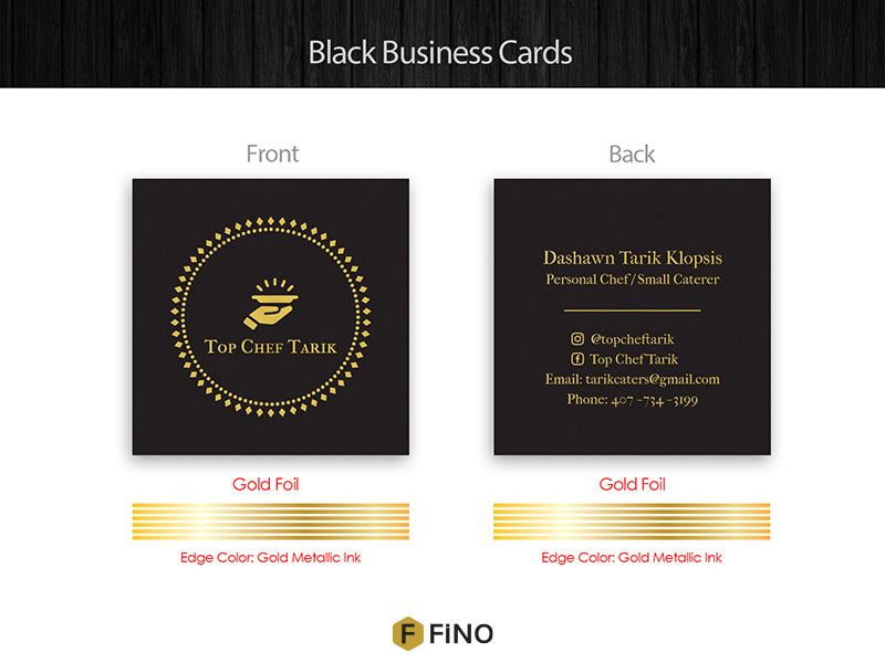 Black Business Card design