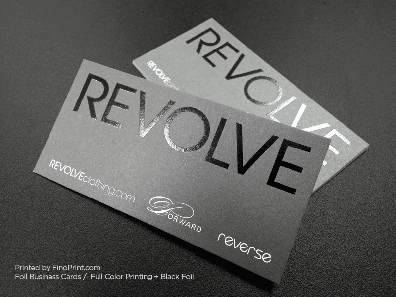 Foil Business Cards, Foil Stamping, Black Foil