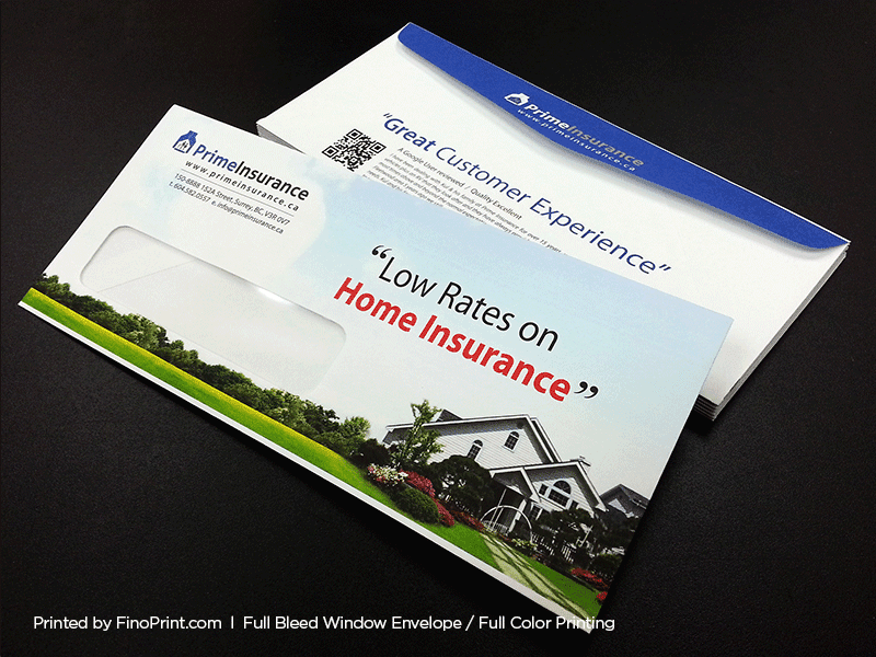 Envelopes, Full-Color Printing, Full Bleeded Envelope, Window Envelope