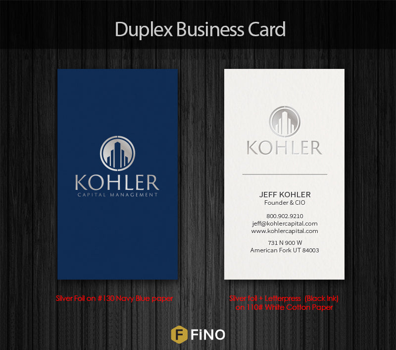 Duplex Business Cards