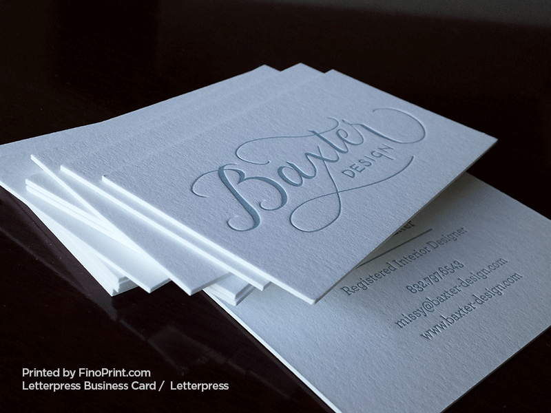 Letterpress Business Cards