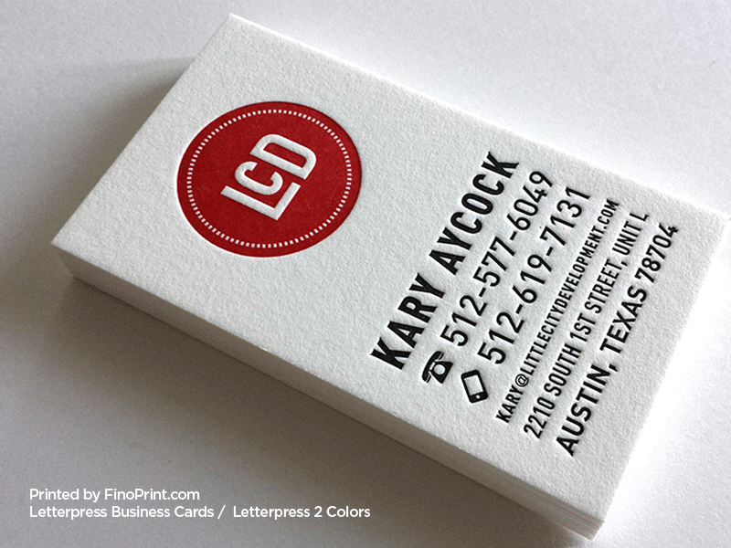 Letterpress Business Cards