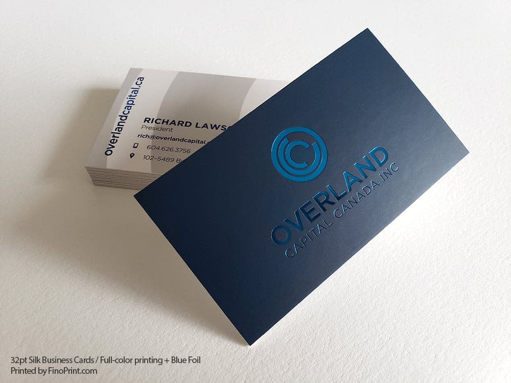 32pt Silk Business Cards