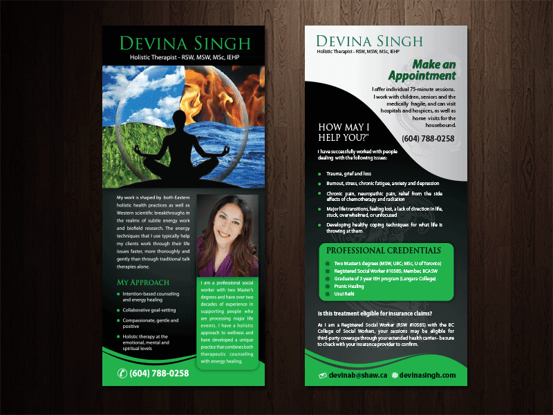 Rackcards, Full-color, 4"x9" postcard