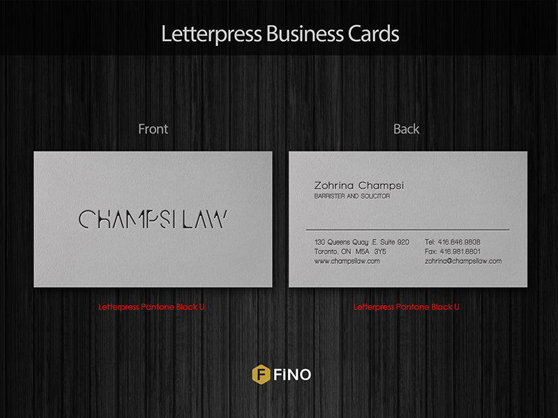 Grey Business Card design