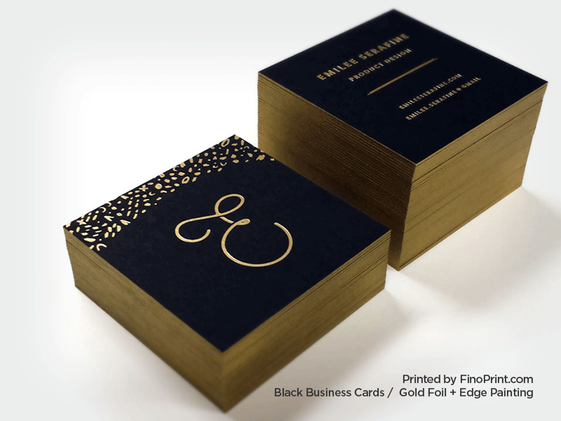 Raised Foil & Raised Gold Foil Business Cards