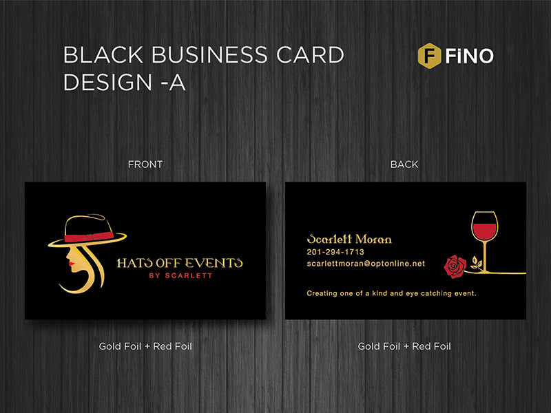 Black Business Card design