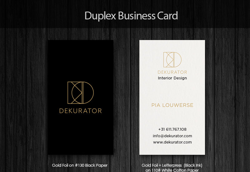 Duplex Business Cards